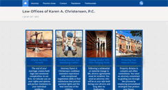 Desktop Screenshot of christensenlawyer.com
